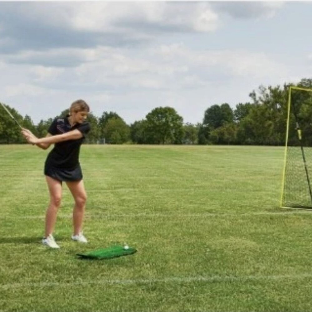NEW  Athletic Works Large Golf Training Net with Hitting Mat Net Size 10ft x 7ft